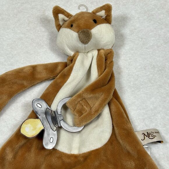 Maison Chic Fox Baby Security Blanket Lovey Pacifier Holder HTF NWOT - Picture 3 of 6